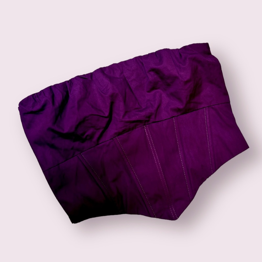 Mini Corset Top Dark Purple